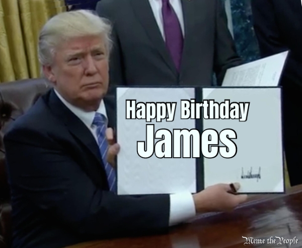 Happy Birthday James 