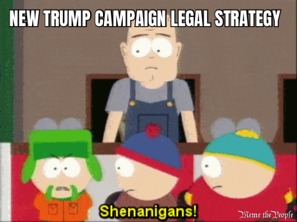 NEW TRUMP CAMPAIGN LEGAL STRATEGY